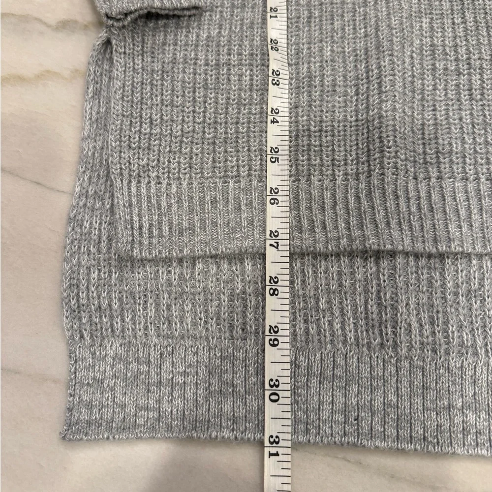 BP Nordstrom Sweater Tunic Size XS Gray Marled Crew Neck Knit Pullover NWT